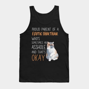 Proud Parents of Exotic Shorthair Pet Cat Tank Top